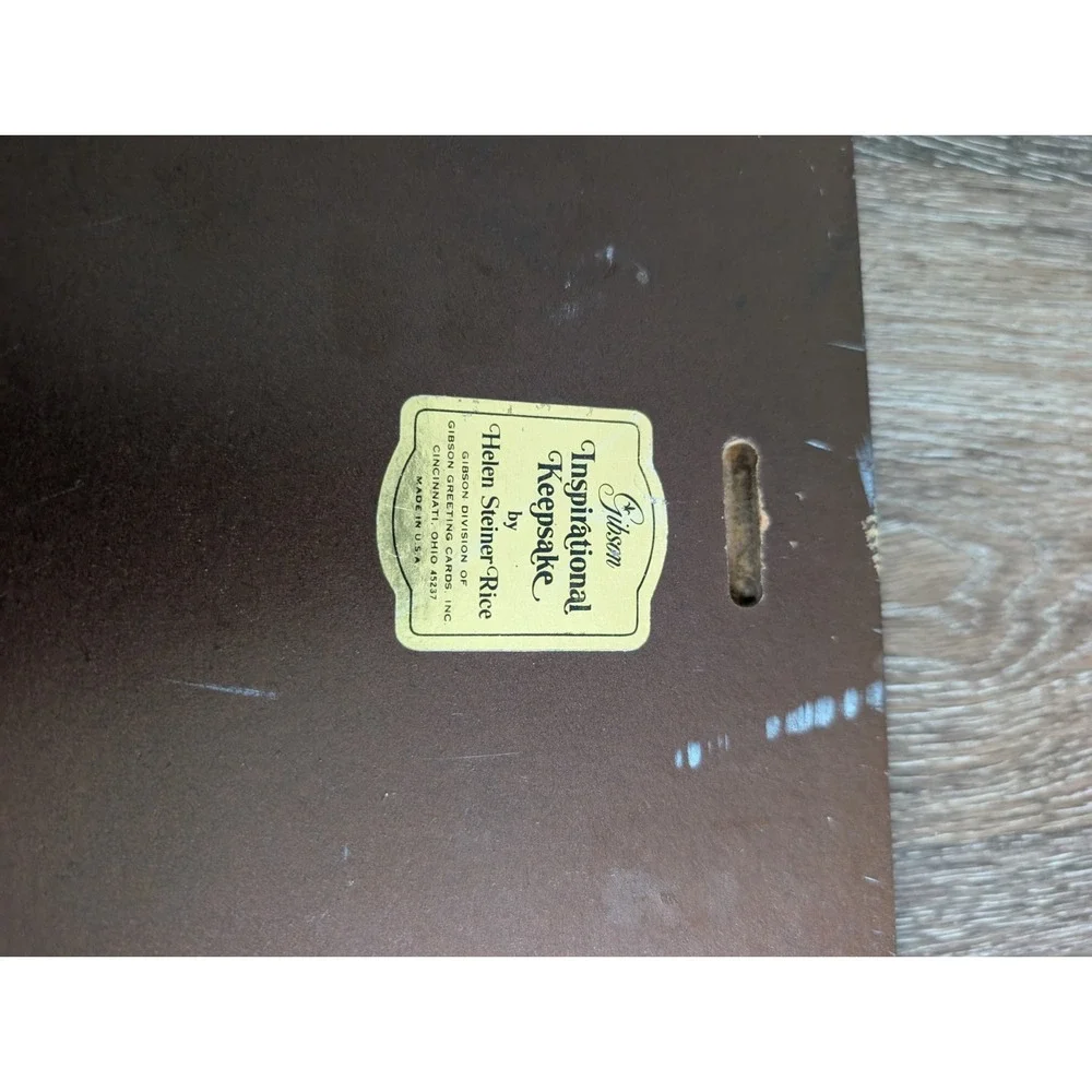 Vintage Gibson Inspirational Keepsake Wood Plaque – Helen Steiner Rice